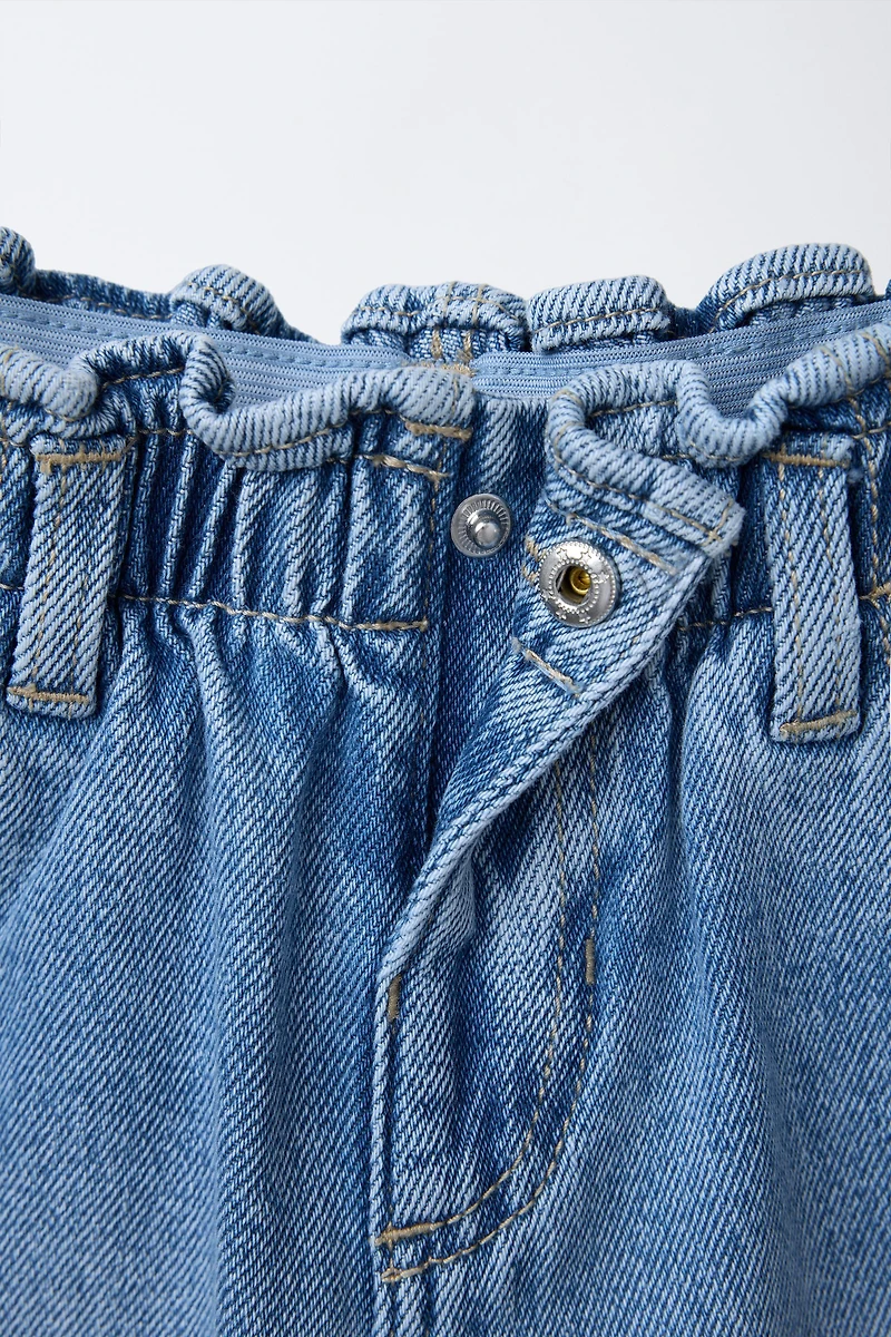 HEART POCKET PAPERBAG JEANS