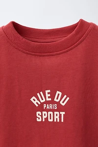 TEXT JOGGING T-SHIRT