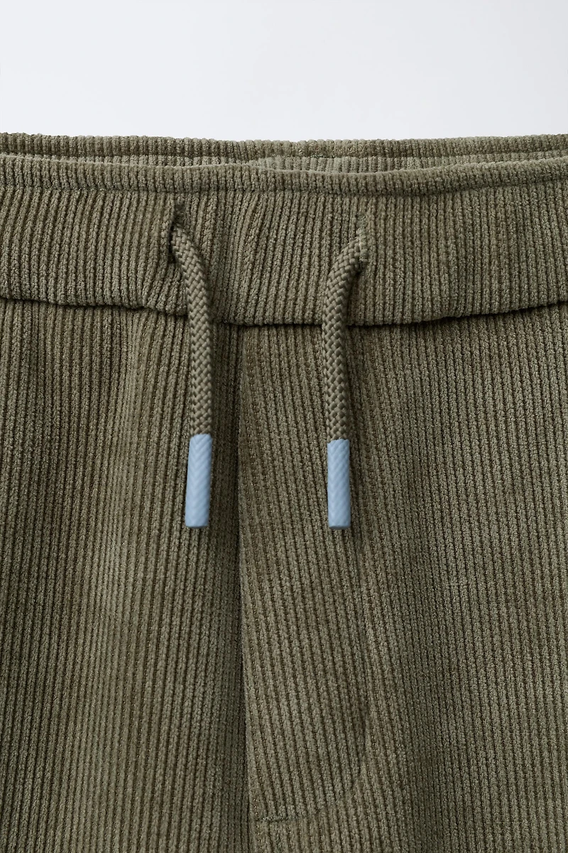 CORDUROY PANTS WITH POCKETS