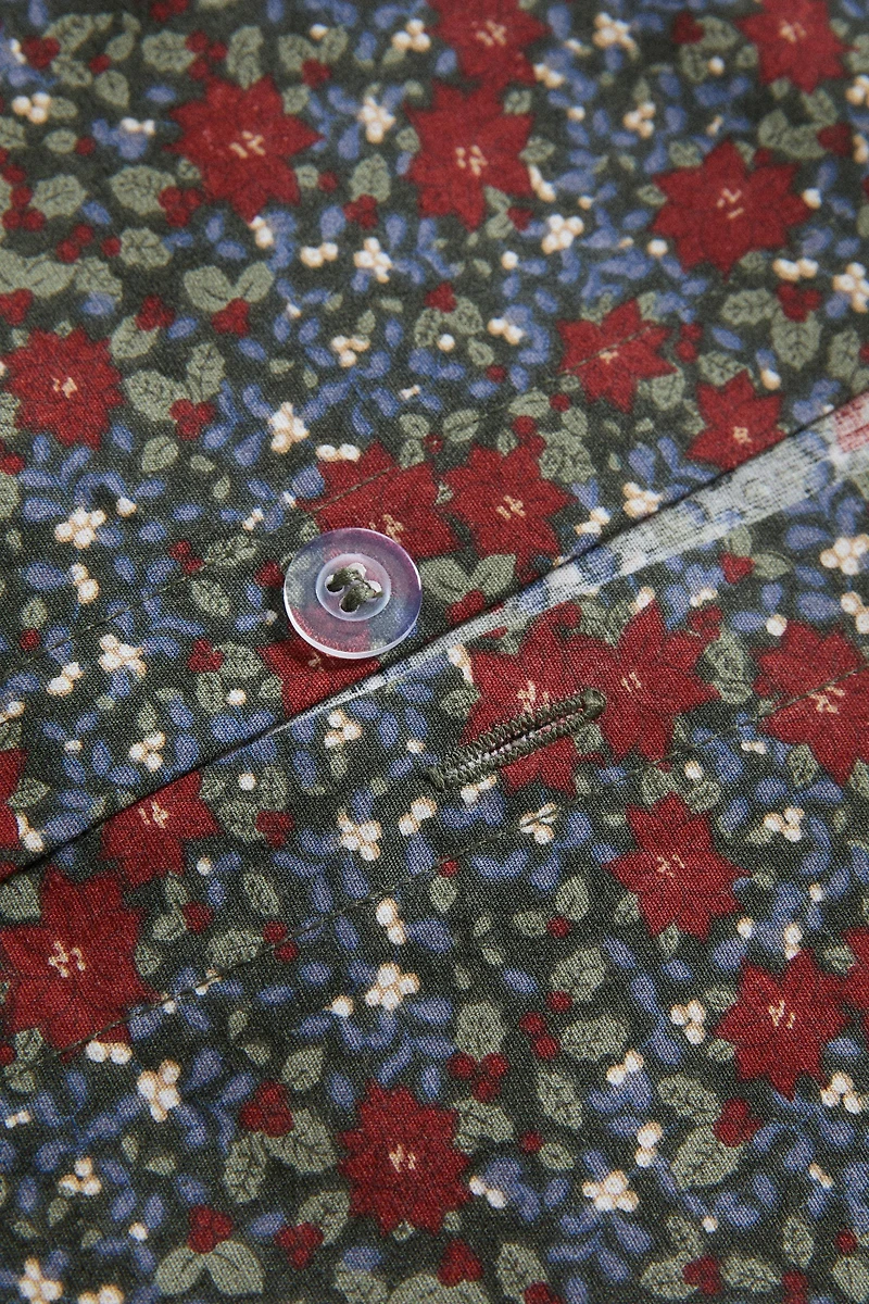 CHILDREN'S CHRISTMAS FLORAL DUVET COVER