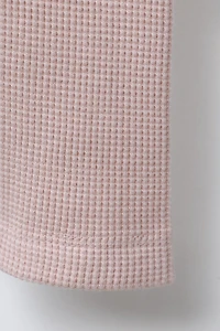 LACE DETAIL WAFFLE LEGGINGS