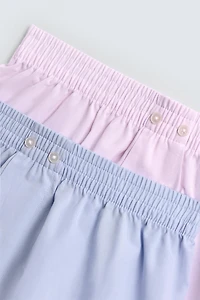PACK DE 2 BOXERS EN POPELINE COMBINÉE