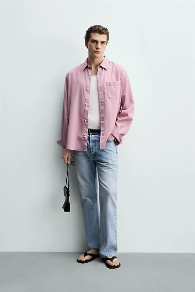 REGULAR FIT LYOCELL-COTTON SHIRT