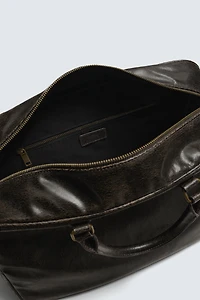 CRACKLED DUFFEL BAG