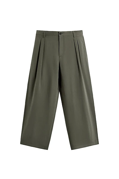 RELAXED FIT SUIT PANTS