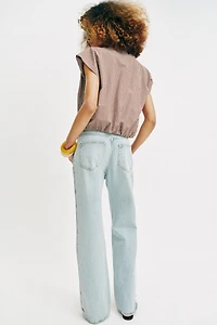 CROPPED GINGHAM SHIRT