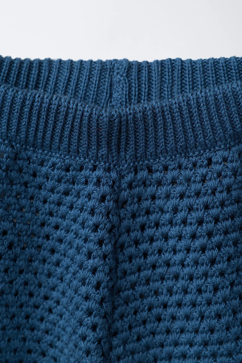 SHORT EN CROCHET À FLEURS