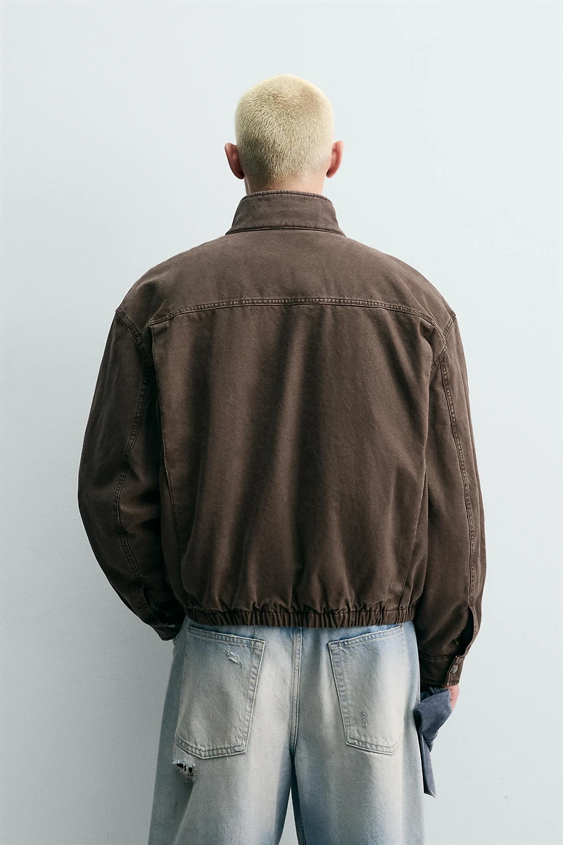 CROPPED FIT FIREMAN CLASP JACKET
