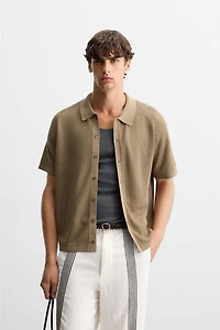 RELAXED FIT KNIT SHIRT
