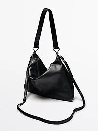 Grand sac compartimenté en cuir nappa