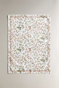 LOT TORCHONS CUISINE COTON FEUILLES (LOT DE 2)