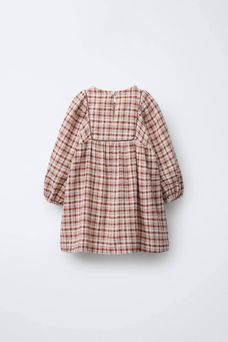 PLAID DRESS