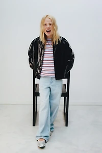 FAUX LEATHER JACKET