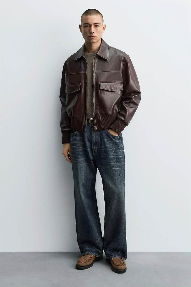 CHAUSSURES EN CUIR À BOUCLE