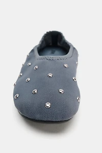STUDDED BALLET FLATS