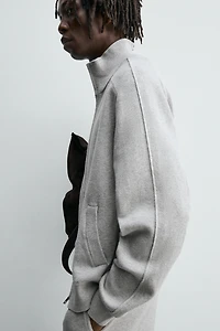 GILET EN MAILLE ZIPPÉ