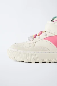 HIGH TOP SNEAKERS WITH DETAIL