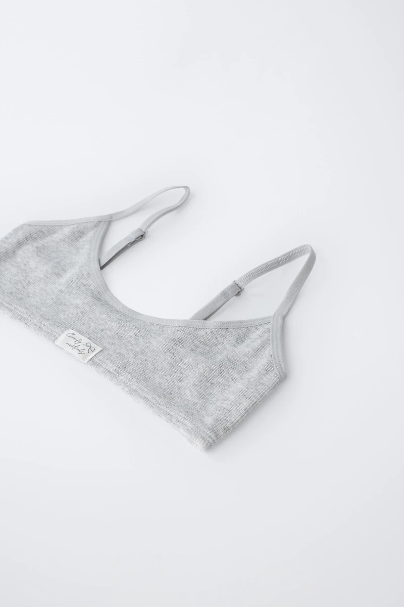 AGES 9-14/ THREE-PACK OF LABEL BRALETTES