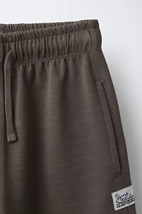 STRAIGHT INTERLOCK PLUSH PANTS