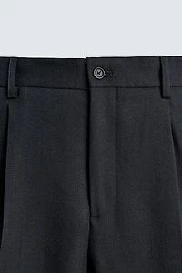 100% WOOL REGULAR FIT PANTS