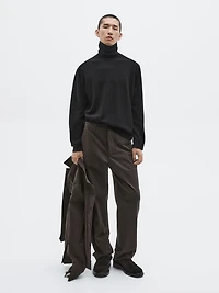Wide-leg trousers with pockets - LIMITED