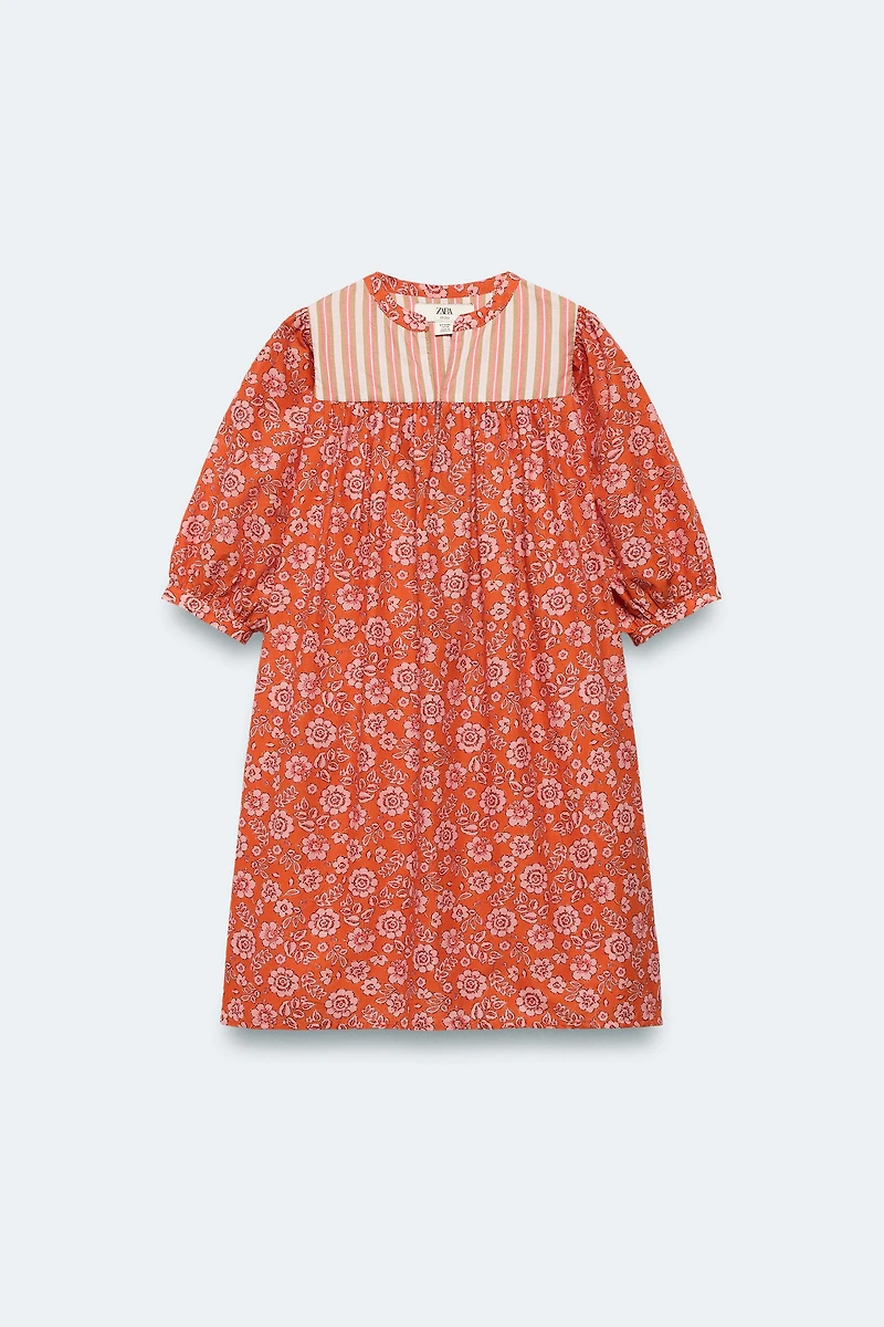 2-14 ANS/ ROBE KAFTAN FLEURS ÉDITION LIMITÉE