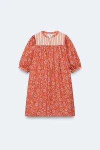 2-14 ANS/ ROBE KAFTAN FLEURS ÉDITION LIMITÉE
