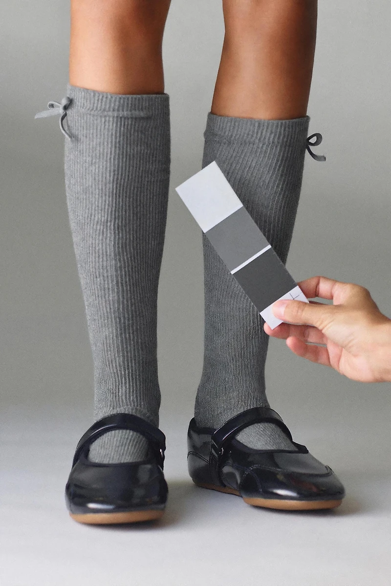 TWO-PACK OF HIGH SOCKS WITH BOW