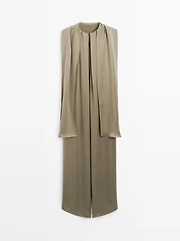 Flowing dress with cape detail - STUDIO