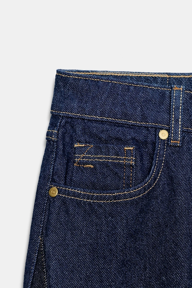 Z1975 COMBINED HIGH RISE WIDE LEG JEANS