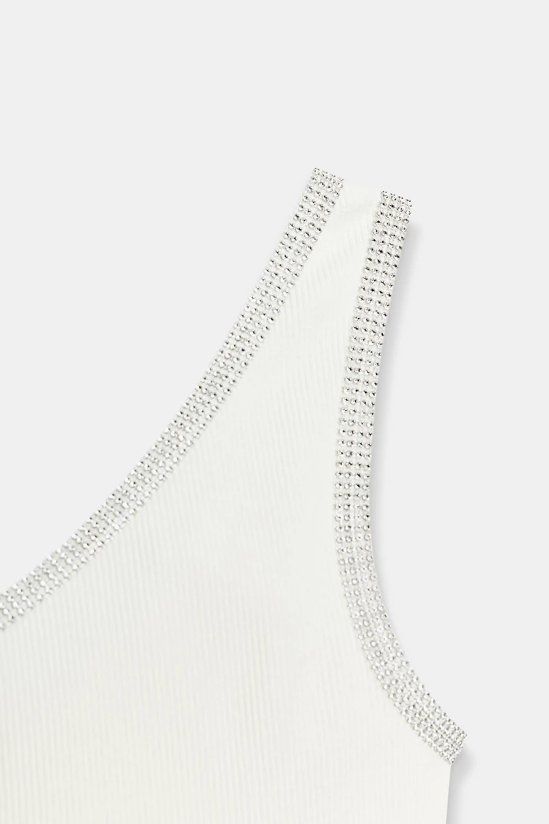 TOP ASYMÉTRIQUE BRILLANT