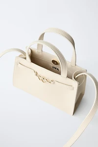 METALLIC DETAIL CROSSBODY BAG