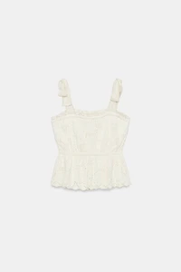 ROMANTIC KNIT TIE TOP