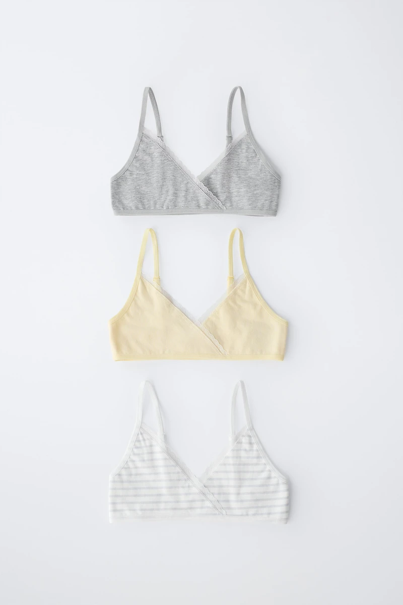 AGES 9-14/ THREE-PACK OF STRIPED TOPS