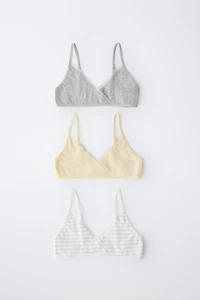 AGES 9-14/ THREE-PACK OF STRIPED TOPS