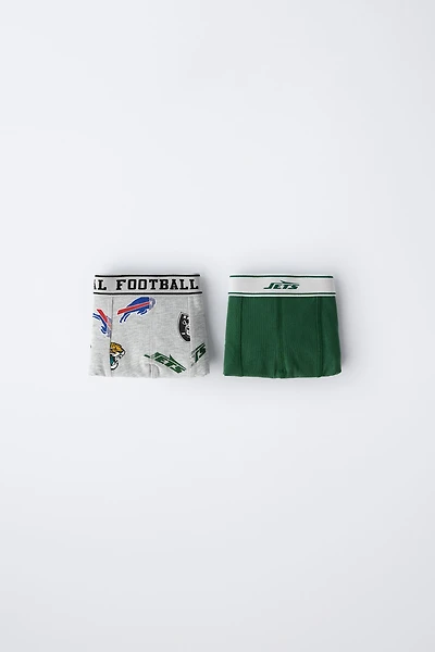 6-14 YEARS / TWO-PACK OF NFL © OUTER STUFF BOXERS