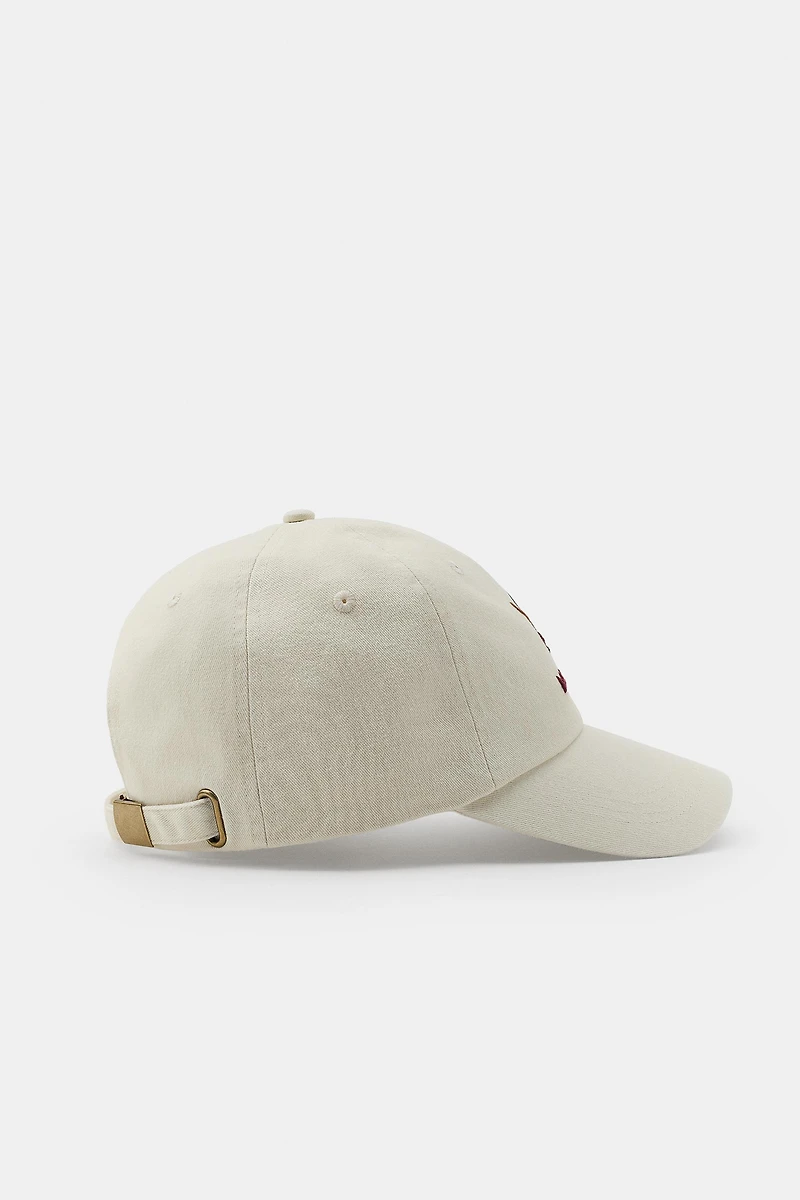 CASQUETTE SERGÉ BRODERIES CHIEN