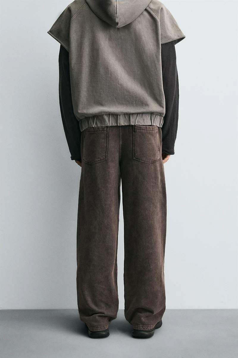 WASHED RELAXED FIT JOGGER PANTS