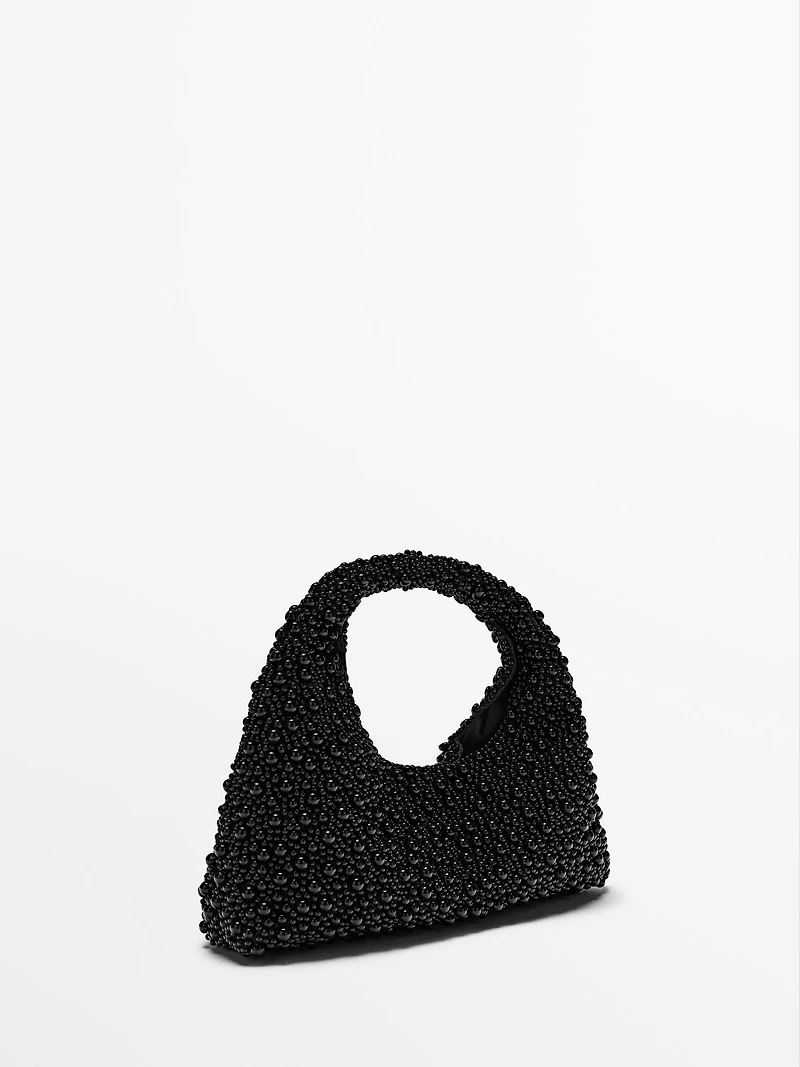 Mini bag with beading