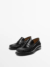 Soft leather loafers