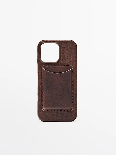 Nappa leather iPhone 16 Pro Max case