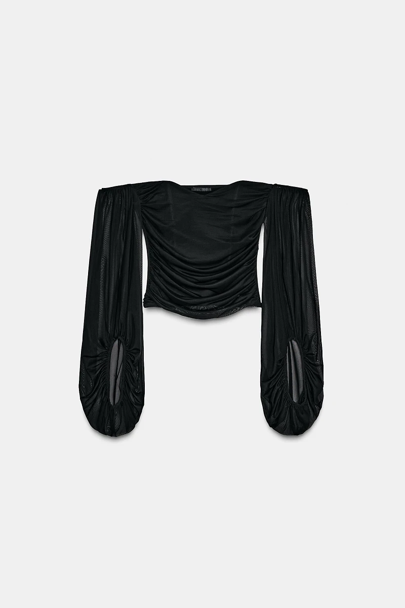 TOP FLUIDE DÉCOLLETÉ DROIT