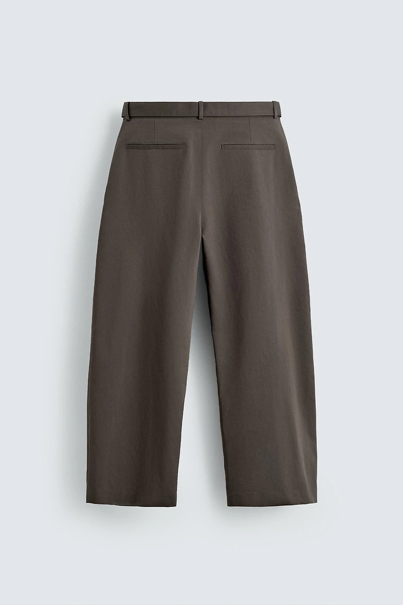 PANTALON COUPE LARGE AVEC CEINTURE