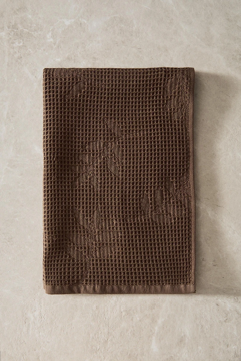 WAFFLE-KNIT KITCHEN TOWEL