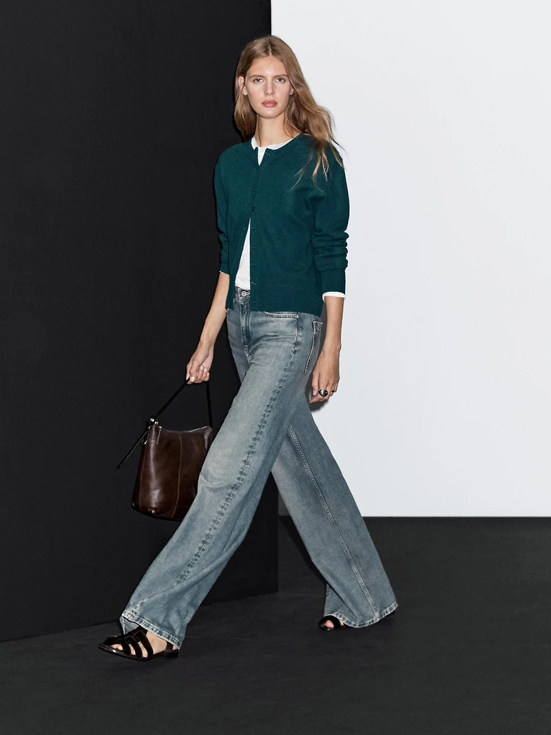 Cardigan en laine mélangée