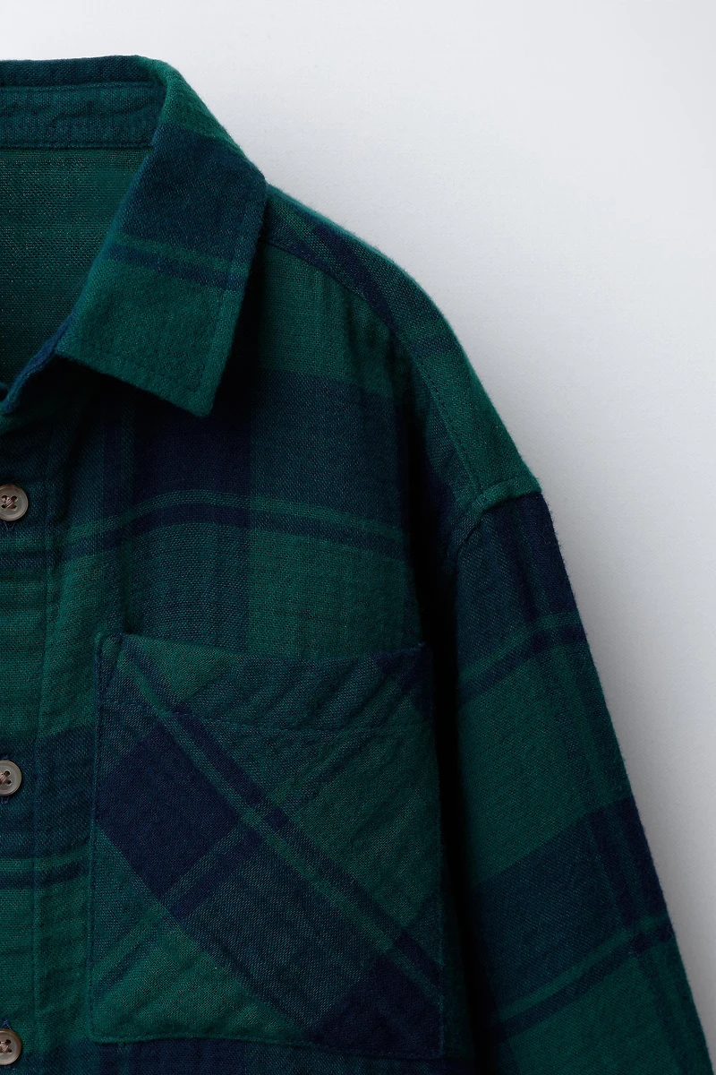 CHEMISE TEXTURÉE À CARREAUX