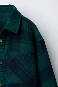 CHEMISE TEXTURÉE À CARREAUX