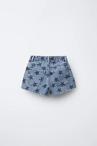 STAR DENIM SHORTS