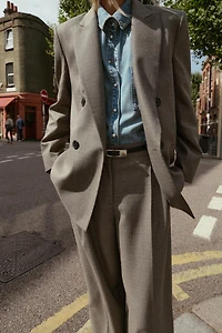 VESTE CROISÉE ÉPAULETTES