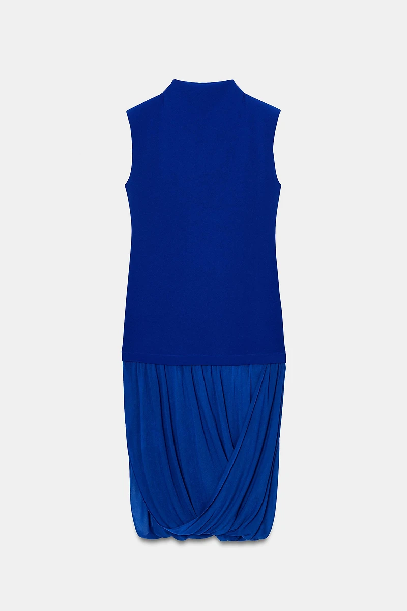 COMBINATION MIDI DRESS